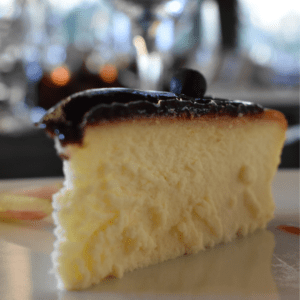 tarta de queso con arándanos