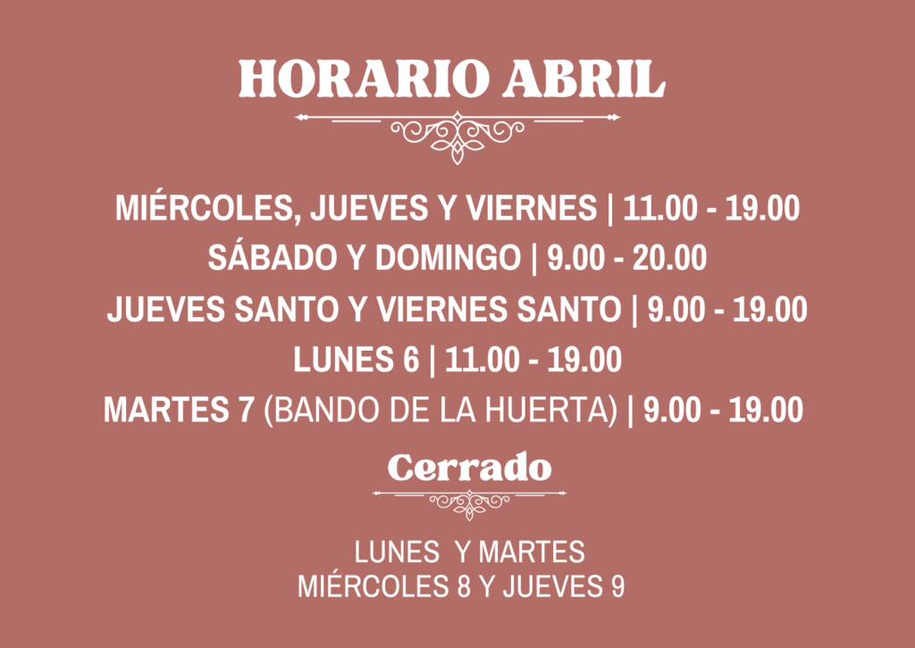 horario abril
